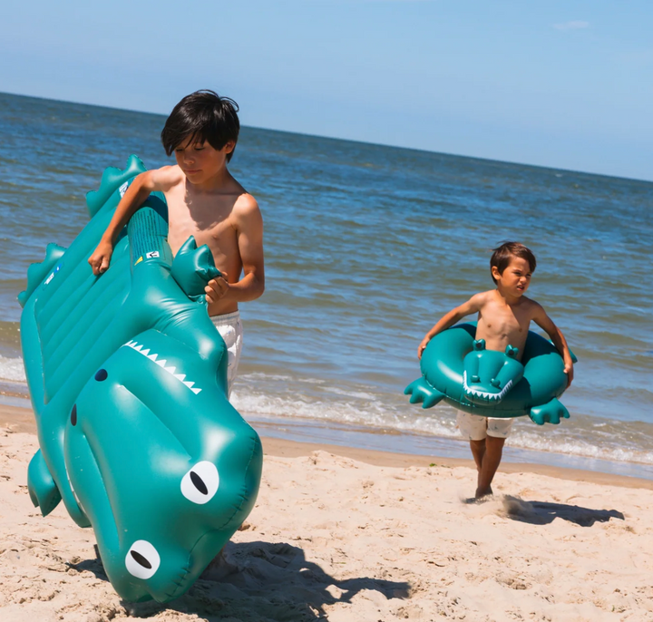 Swim Essentials Inflatable Swim Ring- Green Crocodile