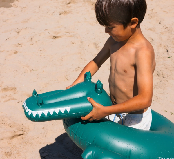 Swim Essentials Inflatable Swim Ring- Green Crocodile