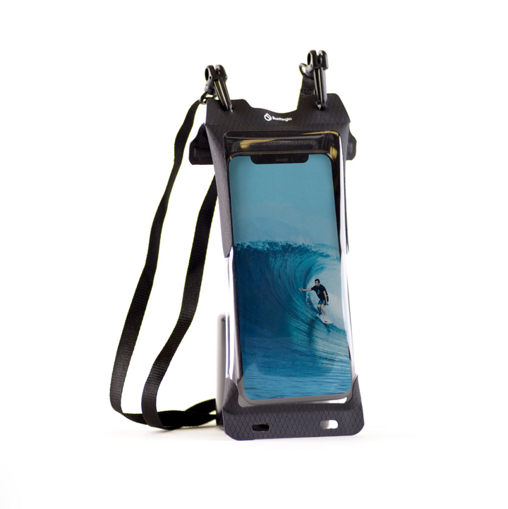 SurfLogic Waterproof Phone Dry Bag- Black