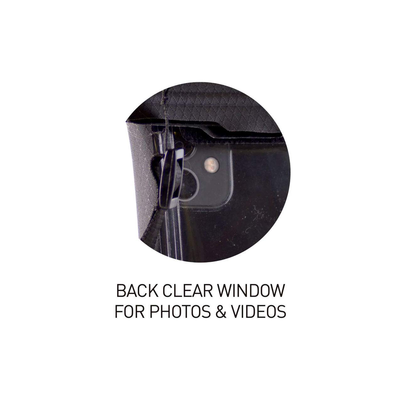 SurfLogic Waterproof Phone Dry Bag- Black