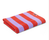 Hommey Beach Towel- Grapefruit Stripes