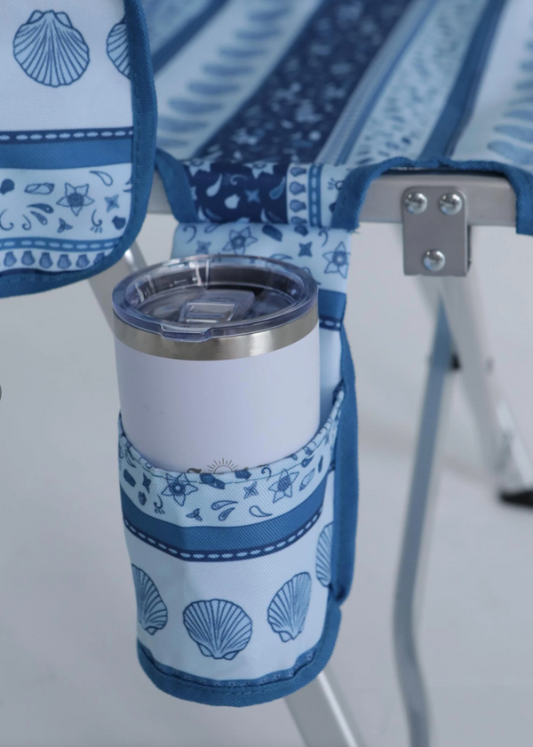 Sunni Scenes Beach Chair - Coastline Blue