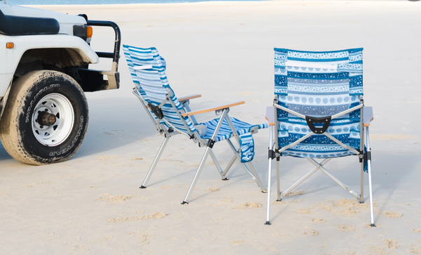 Sunni Scenes Beach Chair - Coastline Blue