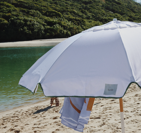 Baskk  Premium Beach Umbrella- Denim Blue