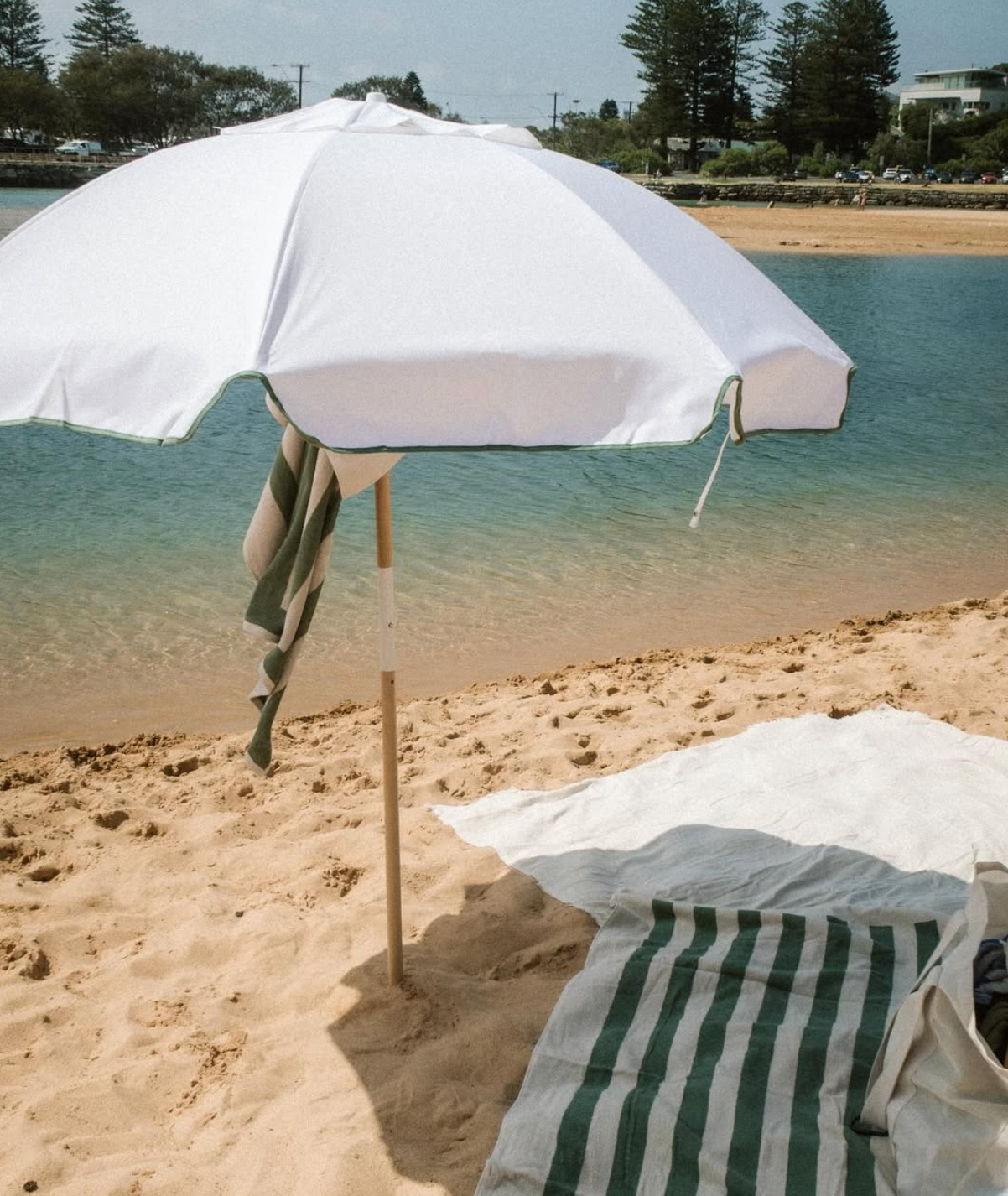 Baskk  Premium Beach Umbrella- Aspen Green