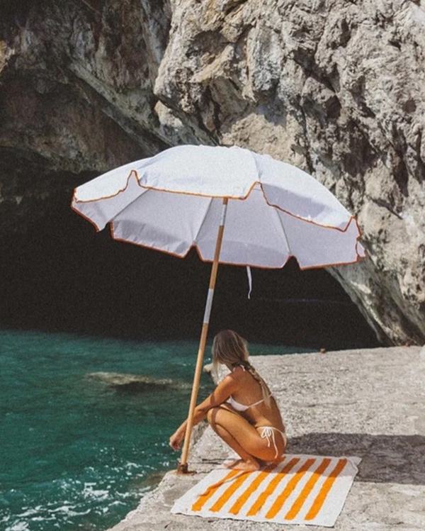 Baskk  Premium Beach Umbrella- Tangerine Orange