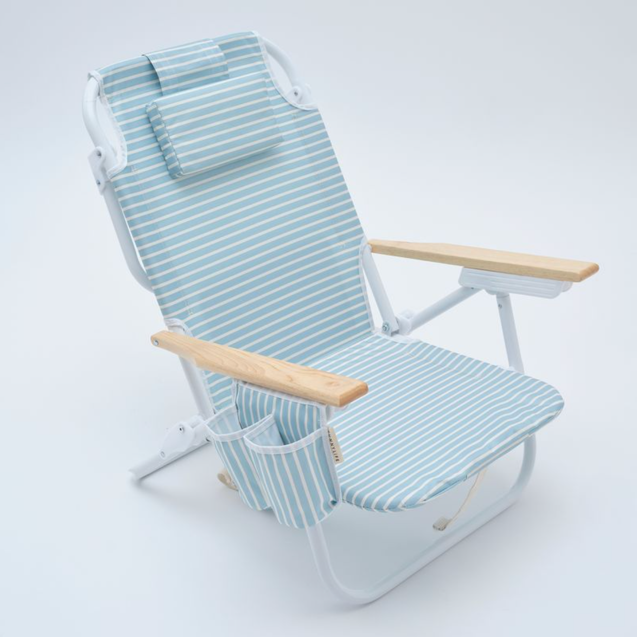 SunnyLife De Luxe Beach Chair - Lazy Days Blue Stripe