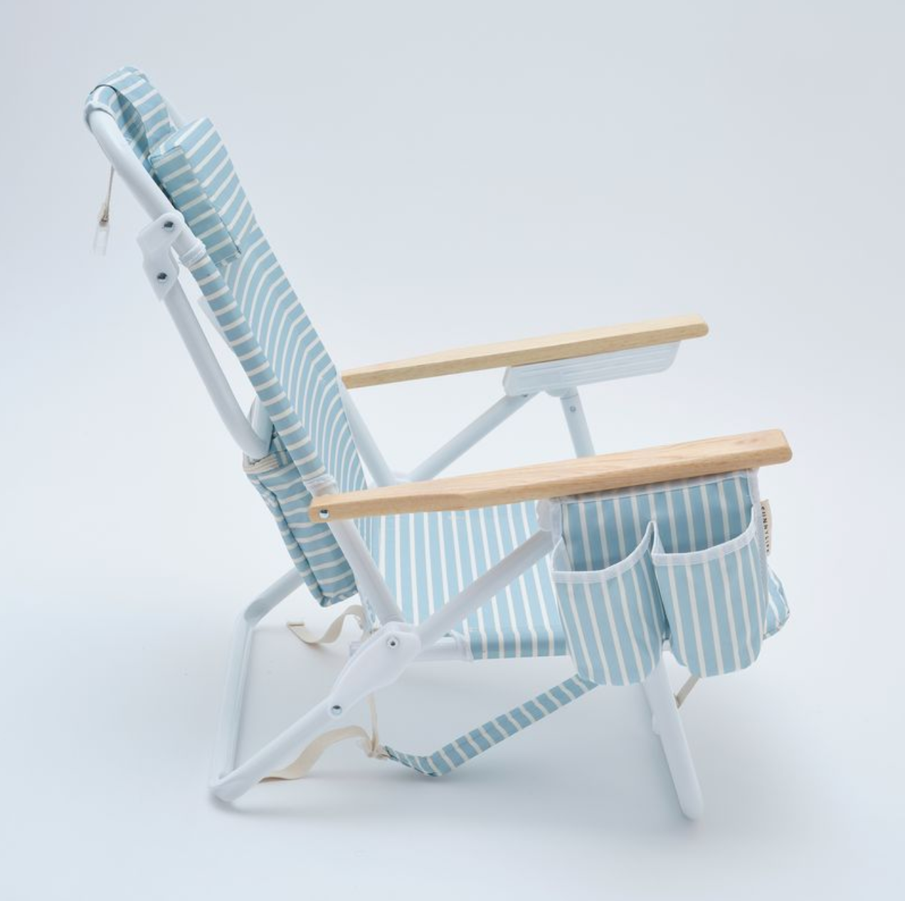 SunnyLife De Luxe Beach Chair - Lazy Days Blue Stripe