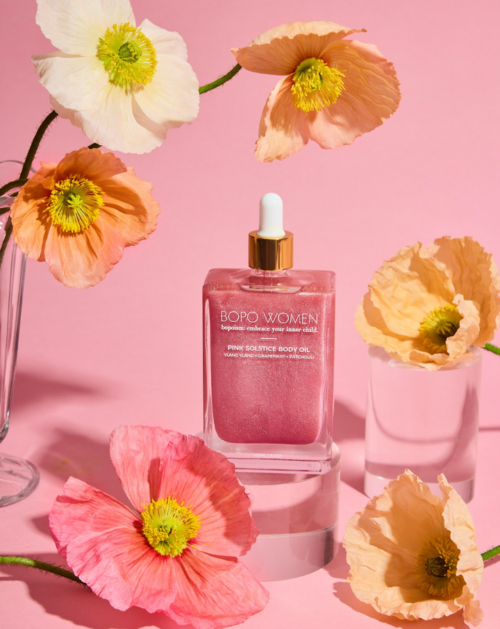Bopo Women Beach Skin Care Body Oil - Pink Solstice