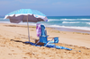 LIFE! Premium Beach Umbrella - Light Blue - Sky Meridian