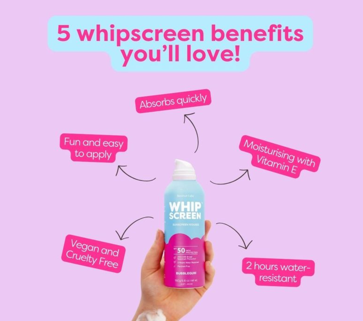 WhipScreen™ SPF50 Sunscreen Mousse - Anti-Scent