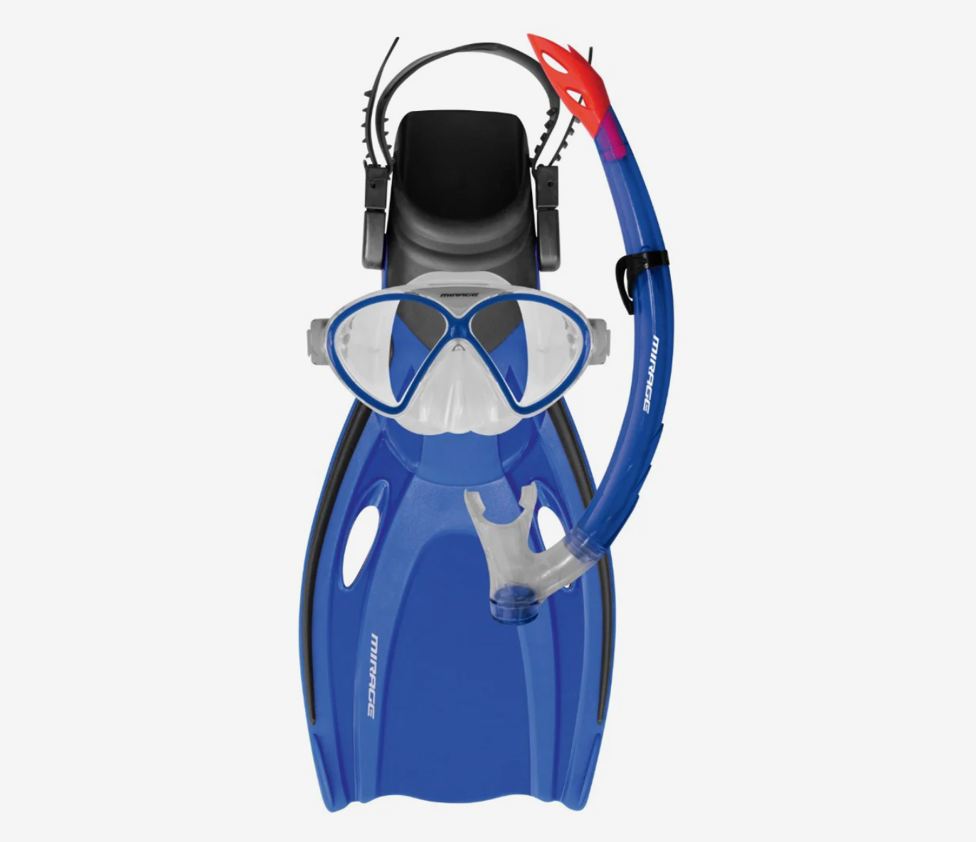 Mirage Sports Mask,Snorkle & Fin Set Junior - Blue & Green