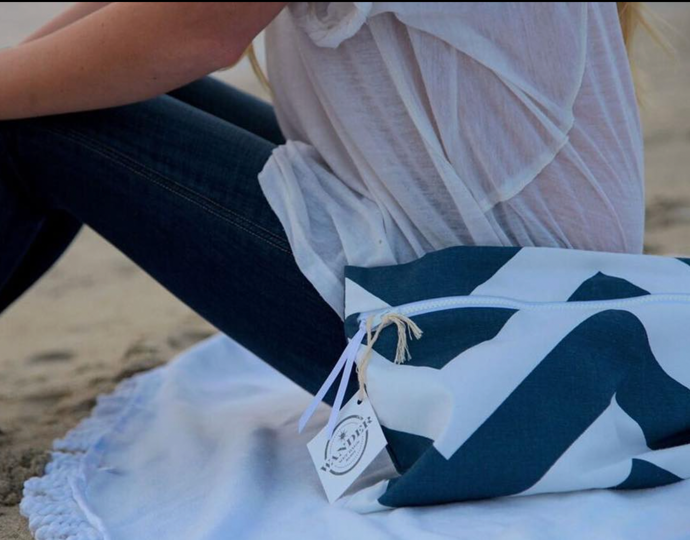 Wander and Perch  Wet Bag- Deep Sea Navy