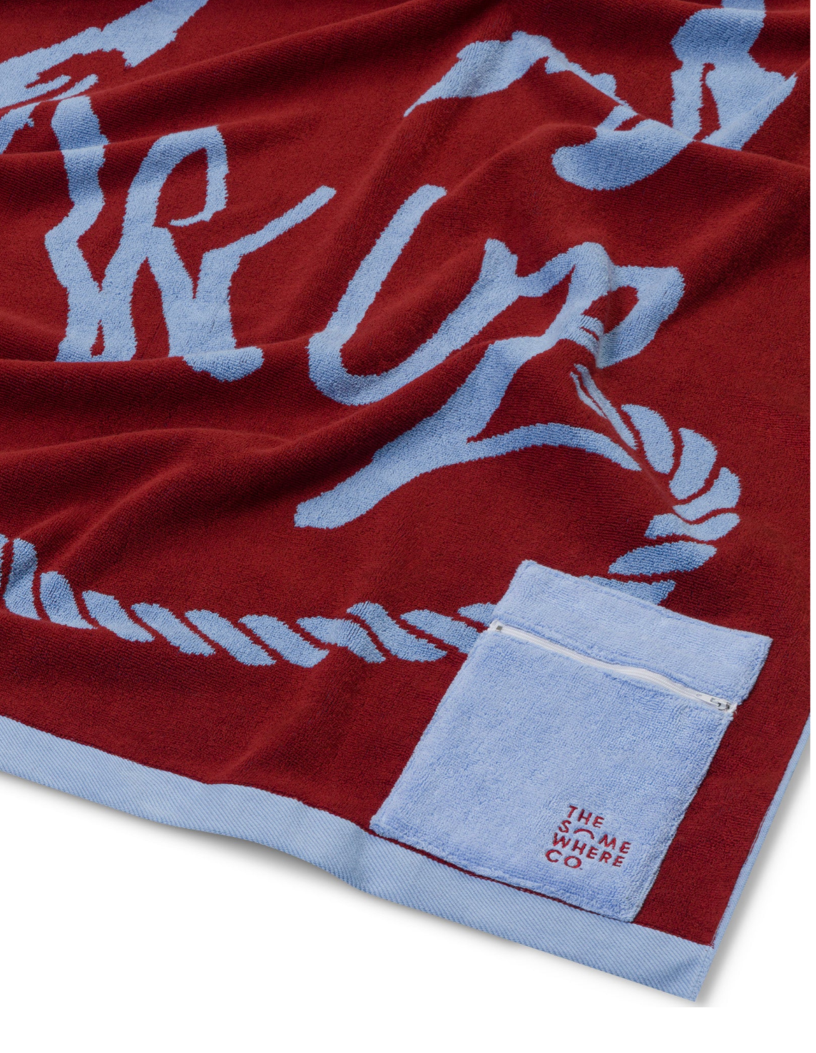 The Somewhere Co. Premium Cotton Beach Towel - Buckle Up