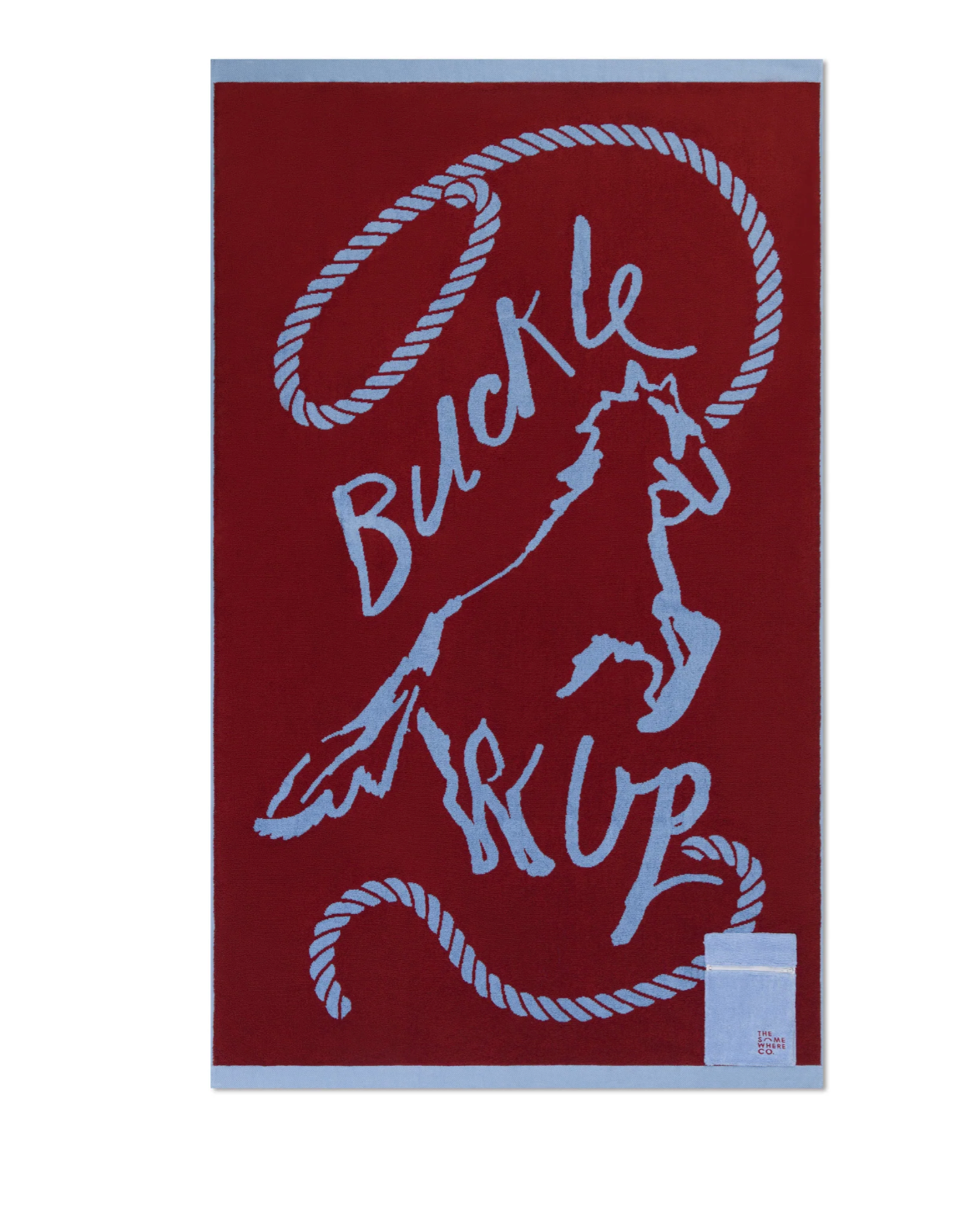 The Somewhere Co. Premium Cotton Beach Towel - Buckle Up