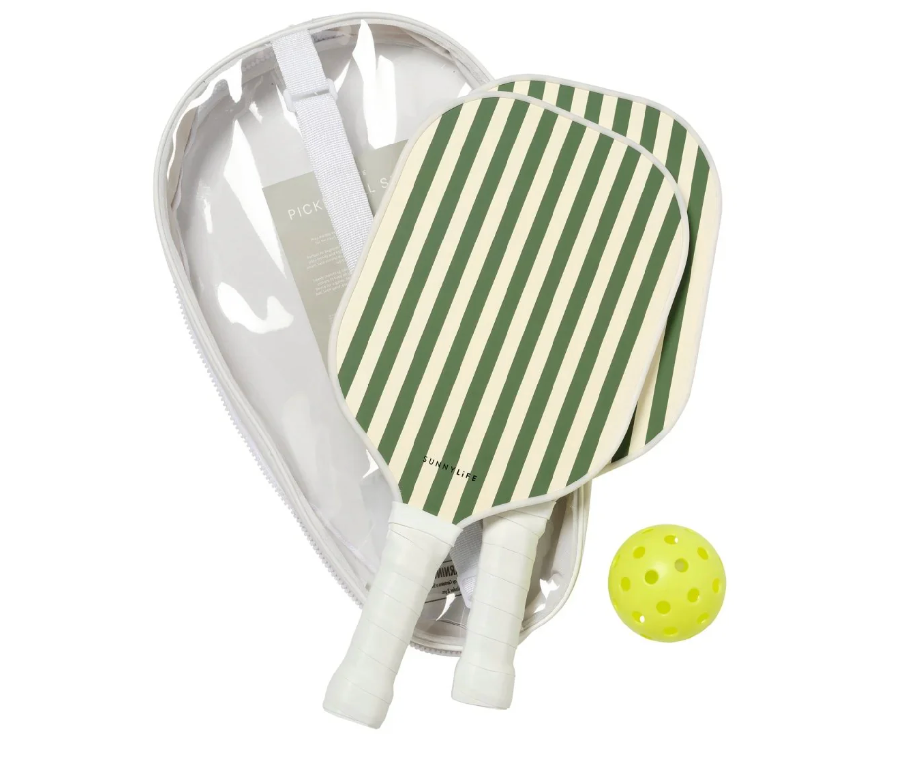 SunnyLife Beach Pickle Ball Set-Vacay Olive