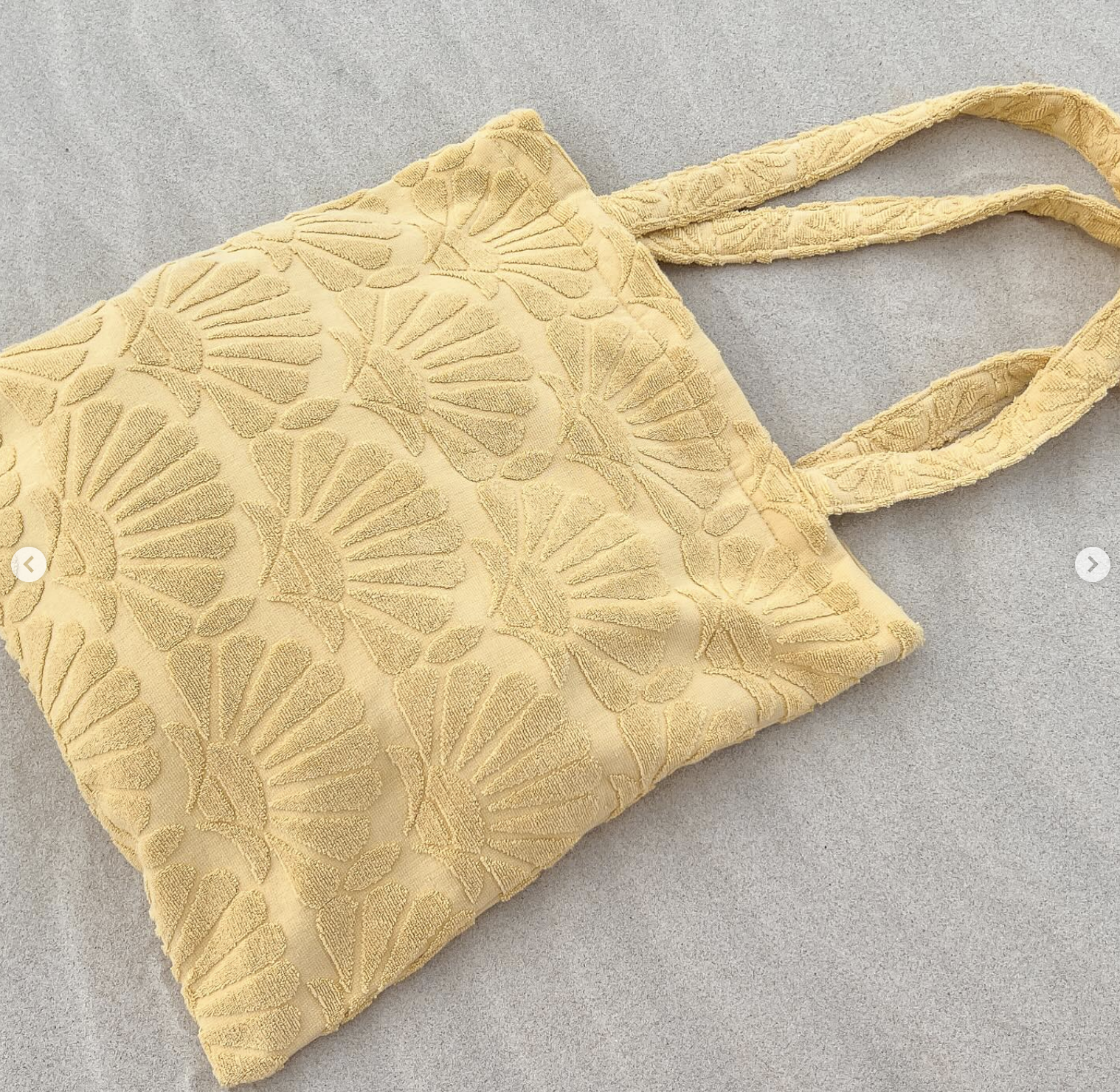 Isla Zali Toweling Beach Tote - Marigold