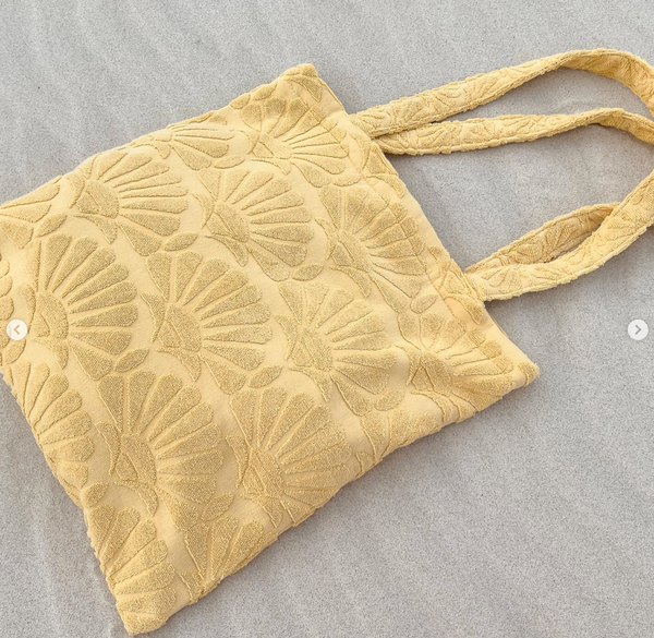 Isla Zali Toweling Beach Tote - Marigold