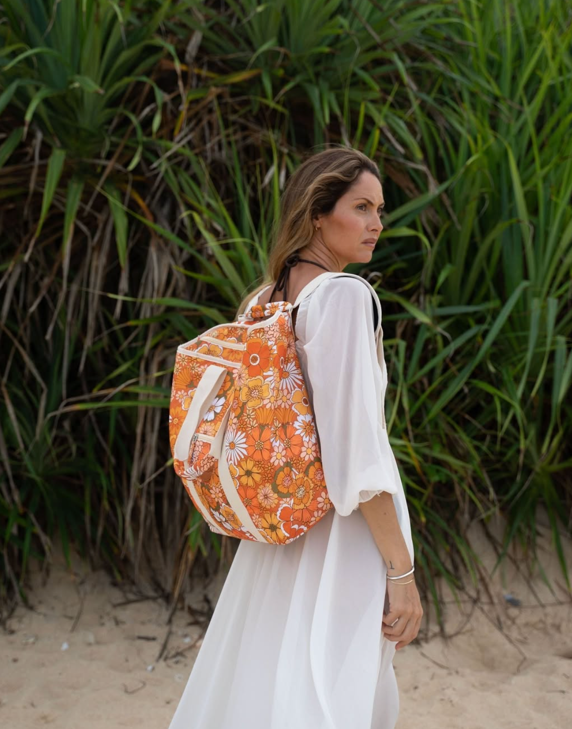 SomerSide Premium Large Beach Cooler Bag  - Golden Hour