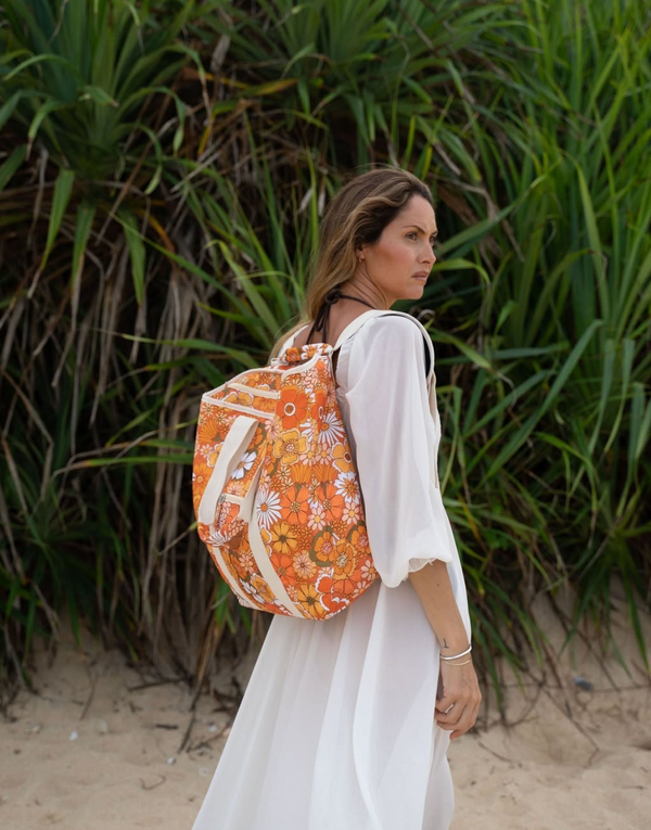 SomerSide Premium Large Beach Cooler Bag  - Golden Hour