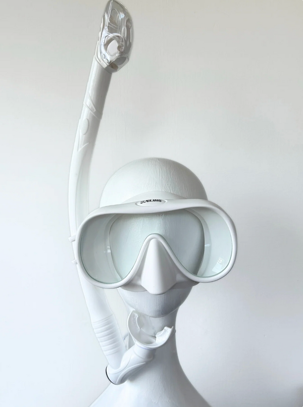 Sublime Supplies Deluxe Silicone Snorkel Set  - White