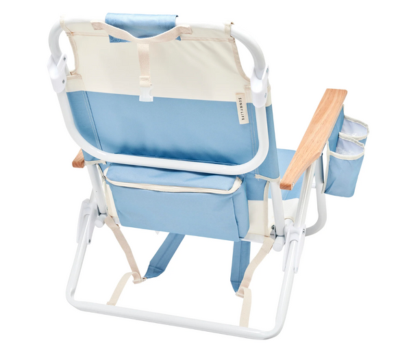 SunnyLife DeLuxe Beach Chair - La Mer Med Blue Stripe