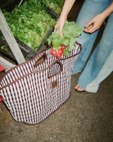 Eau Bags Grand Bucket - Bleu Plaid