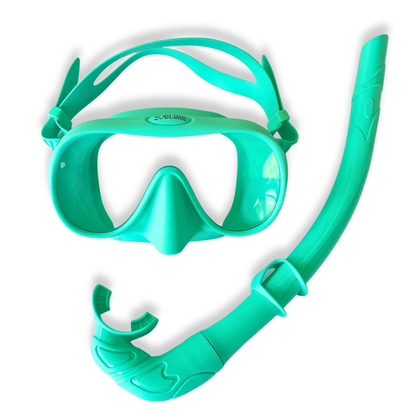 Sublime Supplies - Premium Silicone Snorkel Set  - Aqua