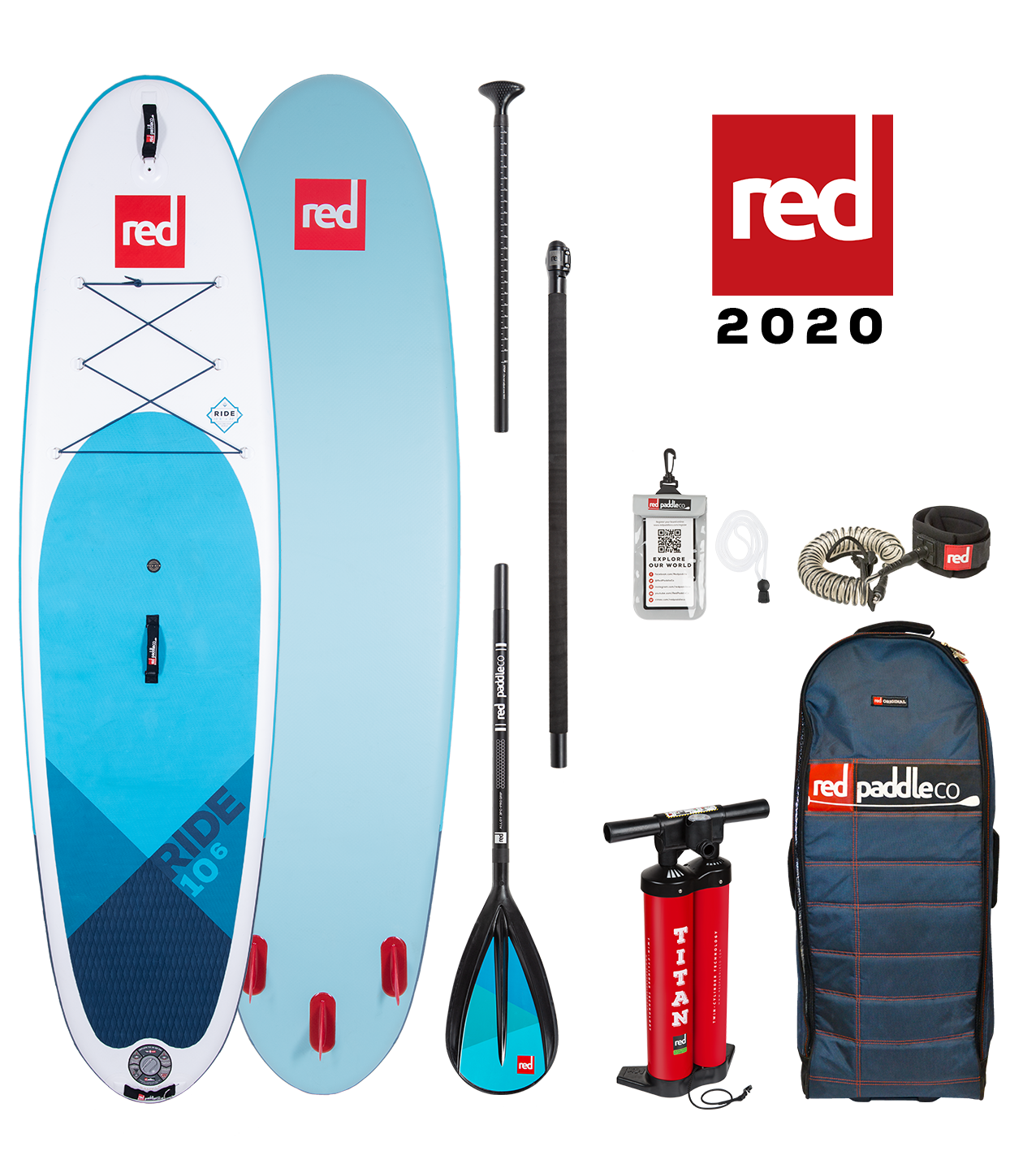 Red Paddle - SUP - Ride 10"6" -Biggest selling family SUP package