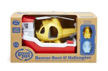 Green Toys - Rescue Boat and Helicopter - Boatshed 7 The Original Beach Co.