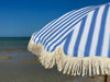 Back Beach Lane Premium Beach Umbrella- Portsea Blue