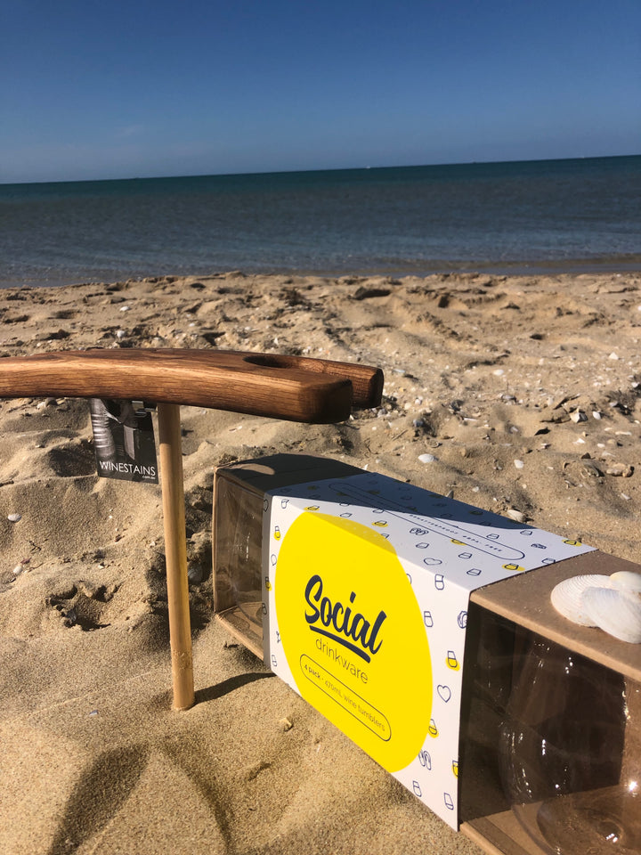 Social Beach Glasses | set of 4 | 470ml - Boatshed 7 The Original Beach Co.