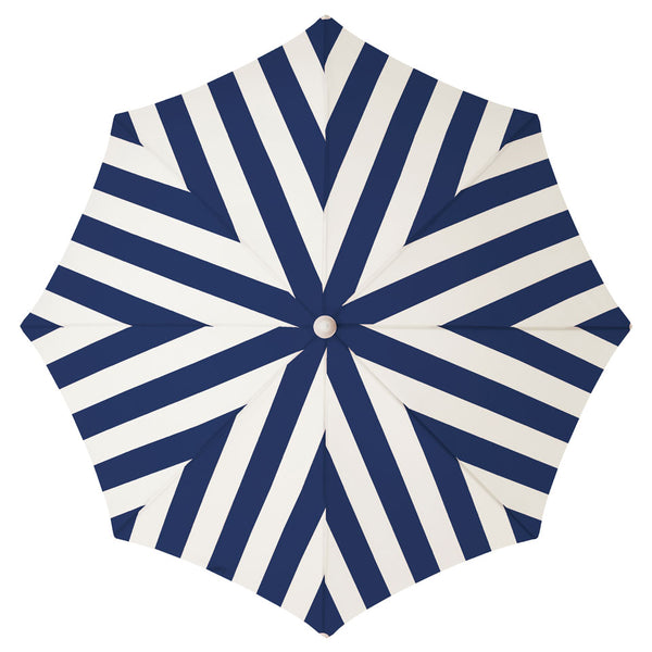 Business & Pleasure - Holiday Beach Umbrella - Navy Stripe - Boatshed 7 The Original Beach Co.