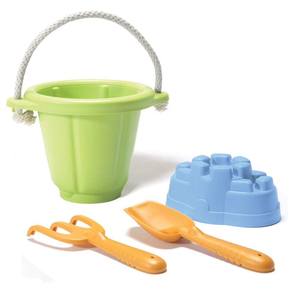 Green Toys  - Sand Play Set 4 pce green - Boatshed 7 The Original Beach Co.