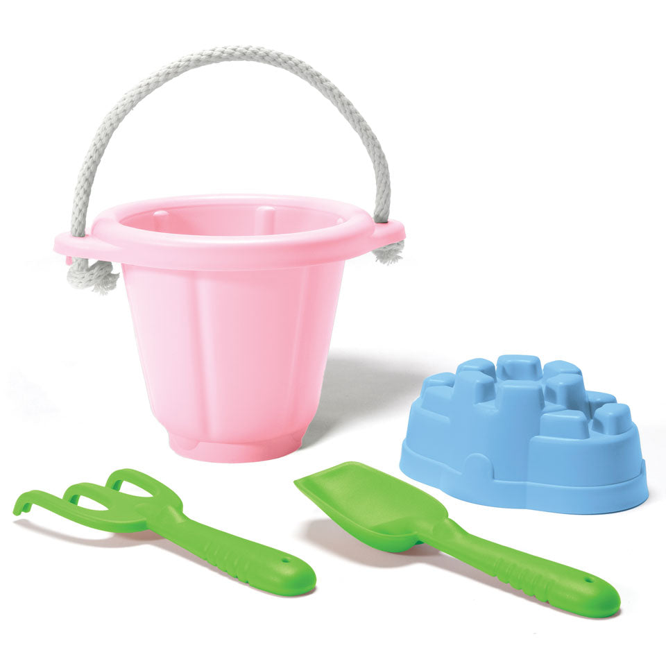 Green Toys - Sand Play Set  4 pce pink - Boatshed 7 The Original Beach Co.