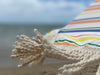 Pipi's of Rye - Premium Beach Umbrella- Retro Coastal Stripes Original