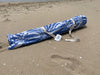 Pipi's of Rye - Premium Beach Umbrella- Coastal Floral Blue