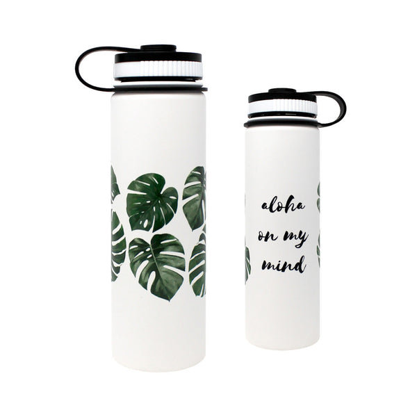 CocoNene - Water Bottle -  Monstera - 1.3 litre - Boatshed 7 The Original Beach Co.
