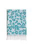 Knotty Wild Beach Towel - Leopard - Teal
