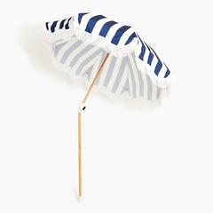 Business & Pleasure - Holiday Beach Umbrella - Navy Stripe - Boatshed 7 The Original Beach Co.