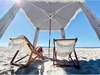 Business & Pleasure Premium Beach Cabana - Navy Stripe