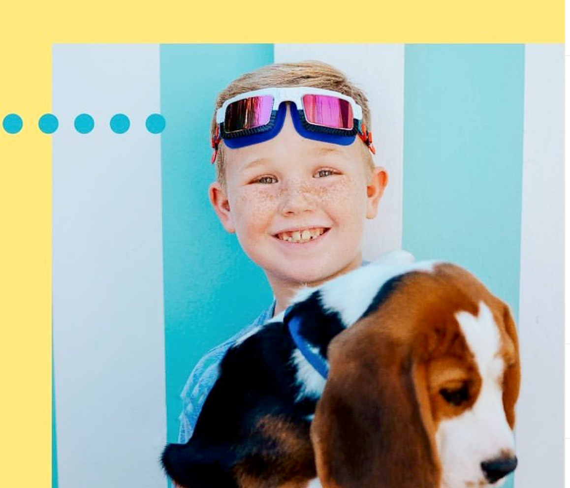 Bling2o Googles - Truck Norris Blue & White