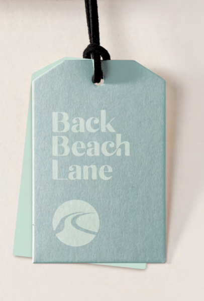 Back Beach Lane  Premium Beach Umbrella - Gunnamatta Gold