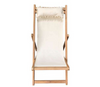 The Stripes Co - Sling Chair - Antique White with head rest