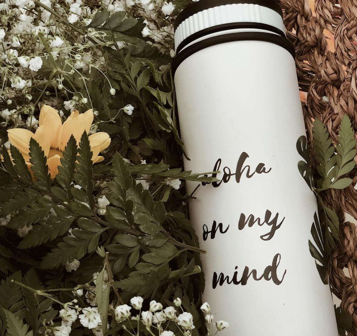 CocoNene  Hawaiian Drink Bottle -Monstera