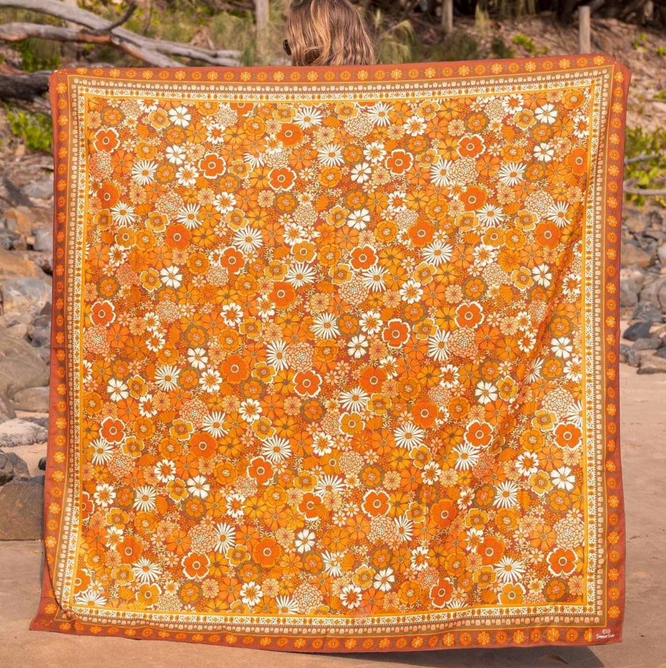 SomerSide - Premium Extra Large Beach Blanket - Golden Hour