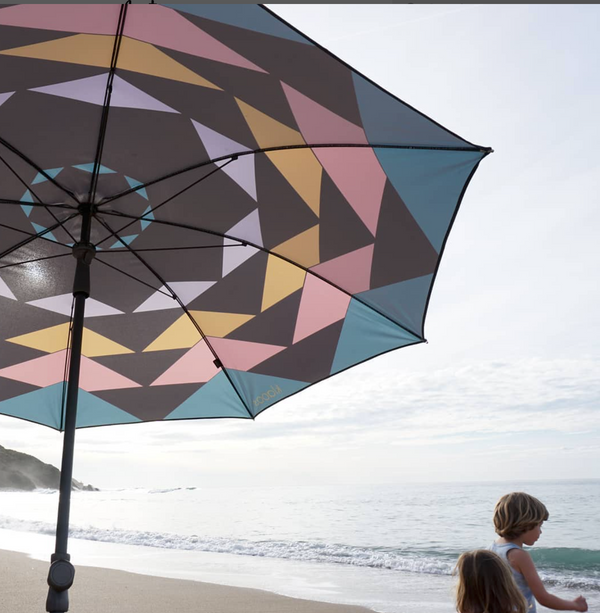 Klaoos - Premium French Beach Umbrella - Pastel Summer Night