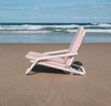 Beach Life Crescent Head Deluxe Beach Chair -Pink & White Stripe Pastel