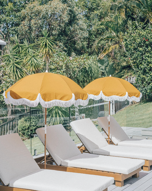 Business & Pleasure Holiday Beach Umbrella - Vintage Gold