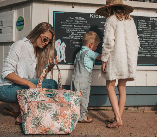 The Friday People Carryall Tote- Tropical Floral